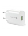 everactive Ładowarka sieciowa 1X USB 18W QC3.0 Biała - nr 1