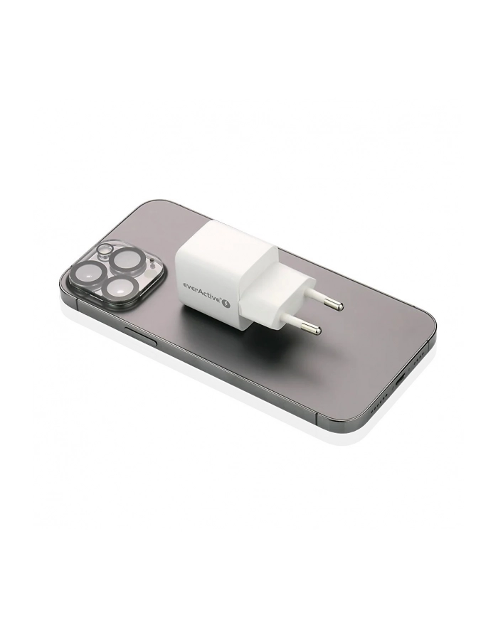 everactive Ładowarka sieciowa GaN 1X USB, 1X USB-C 20W QC3.0 Biała główny