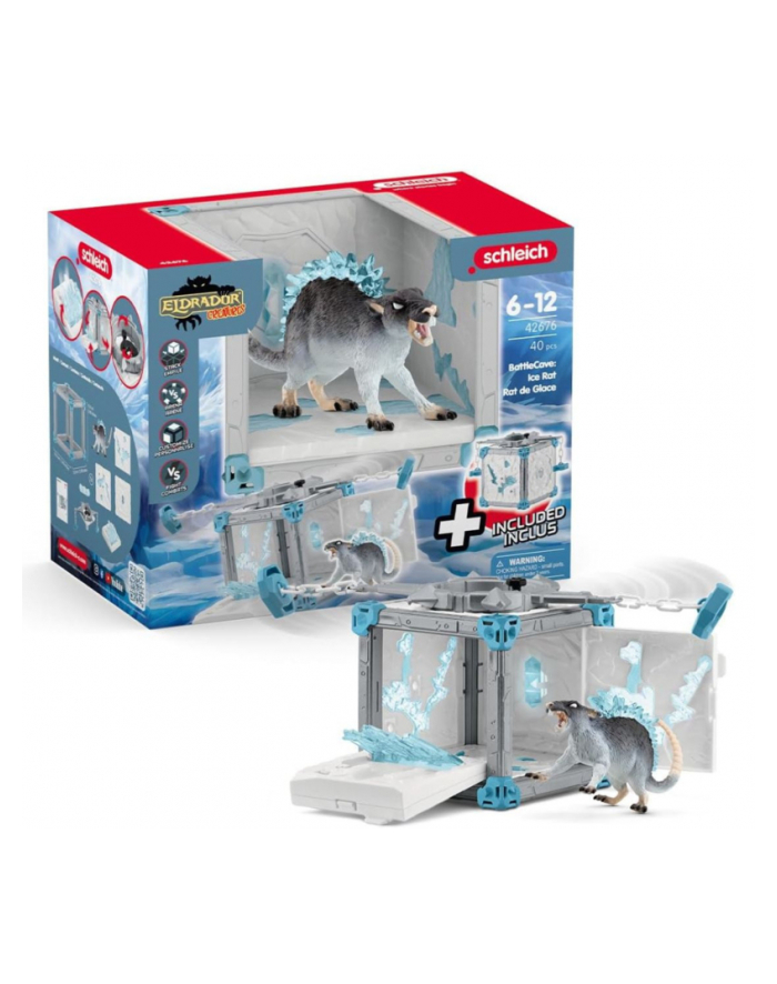 Schleich 42676 Jaskinia bitewna Lodowy Szczur Eldrador Creatures główny