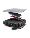 axagon HMC-UFO Wieloportowy hub 9in1 USB-C 3.2 Gen 2 10Gbps HDMI M.2 NVMe/SATA audio PD100W microSD LAN - nr 45
