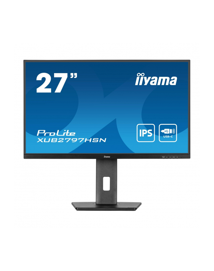 iiyama Monitor 27 cali XUB2797HSN-B2 IPS,FHD,USB-C Dock,HAS,300cd główny