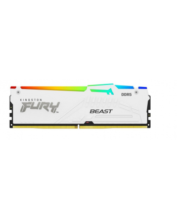 kingston Pamięć do PC DDR5 Fury Beast RGB 16GB(1*16GB)/6000 CL36 biała