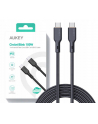 aukey CB-KCC101 kevlarowy kabel USB C - USB C | 1m | 5A | 100W PD | 20V - nr 1