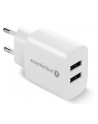 everactive Ładowarka sieciowa 2X USB 2,4A 12W Biała - nr 1