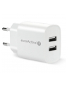 everactive Ładowarka sieciowa 2X USB 2,4A 12W Biała - nr 4