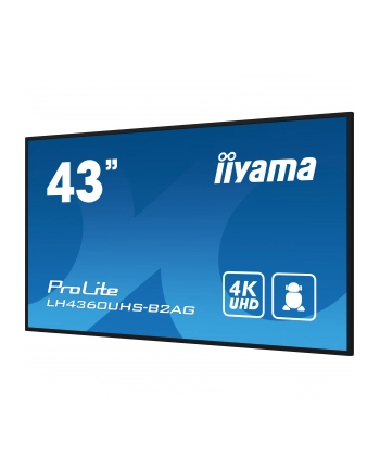 iiyama Monitor 43 LH4360UHS-B2A 24/7, 500cd, 4K, VA, Wifi, 6.5ms, 3xHDMI, 2xUSBR, J45, RS-232C nr 2