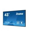 iiyama Monitor 43 LH4360UHS-B2A 24/7, 500cd, 4K, VA, Wifi, 6.5ms, 3xHDMI, 2xUSBR, J45, RS-232C - nr 45