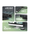 axagon HMC-UFO Wieloportowy hub 9in1 USB-C 3.2 Gen 2 10Gbps HDMI M.2 NVMe/SATA audio PD100W microSD LAN - nr 64