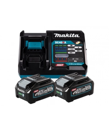 MAKITA ZESTAW ZASILAJĄCY 40V 2x4,0Ah XGT (BL4040x2+DC40RA) MAKPAC nr 1