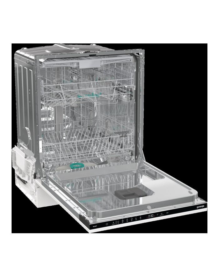 gorenje Zmywarka | GV643E90 | Wbudowany | Szerokość 60 cm | Liczba kompletów naczyń 16 | Liczba programów 6 | Klasa efektywności energetycznej E | Wyświetlacz | Funkcja AquaStop | Biały główny