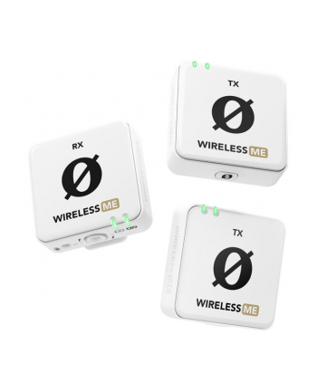 ROD-E Wireless ME Dual White  - Kompaktowy bezprzewodowy system mikrofonowy z dwoma nadajnikami do nagrywania dwukanałowego (biały) nr 1