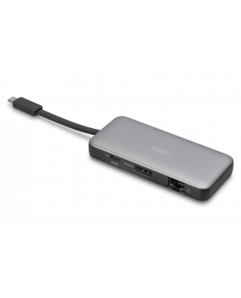 DIGITUS USB-C Travel Docking Station 7-Port 1x HDMI 3x USB 3.2 Gen 1 1x RJ45 1x SD 1x MicroSD 1x PD nr 2