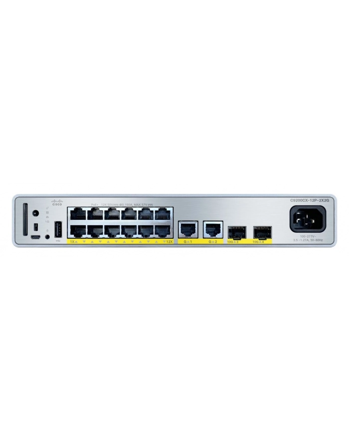 CISCO Catalyst 9000 Compact Switch 12-Port PoE+ 240W HVDC Ess główny