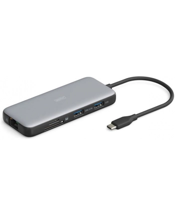 DIGITUS USB-C Docking Station 8-Ports 2xHDMI 3xUSB3.0 1xRJ45 1xSD 1xMicroSD 1xUSB-CPD