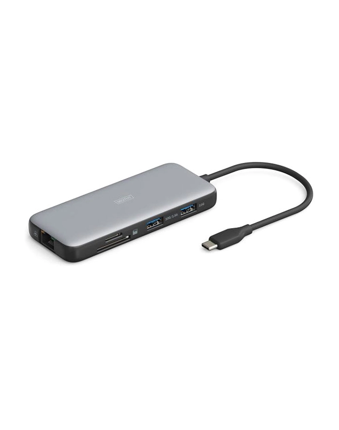 DIGITUS USB-C Docking Station 8-Ports 2xHDMI 3xUSB3.0 1xRJ45 1xSD 1xMicroSD 1xUSB-CPD główny