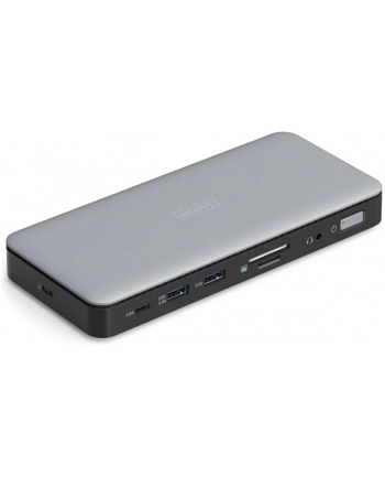DIGITUS USB-C Docking Station 11-Port 2x HDMI 1x DP 2x USB-A 1x USB-C 1x RJ45 1x DC 1x Audio