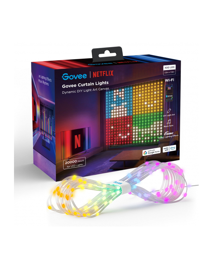 Govee H70BC Curtain Light Netflix Co-branding Version | Zasłona, kurtyna LED | Wi-Fi, Bluetooth główny