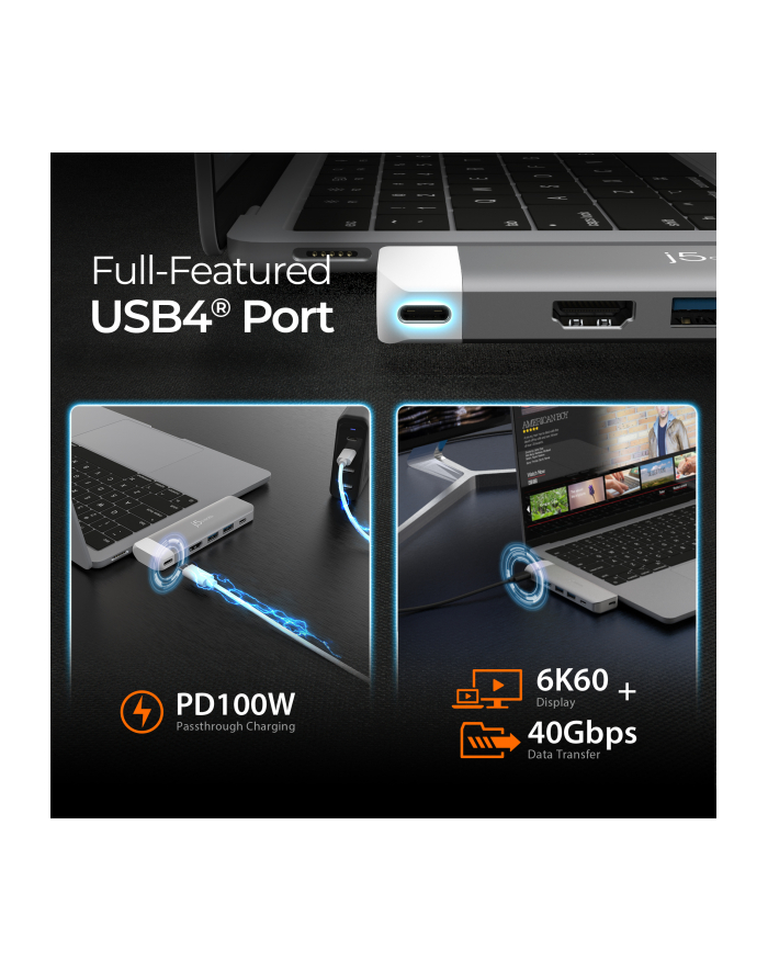 j5create USB-C 6K PREMIUM HUB/ główny