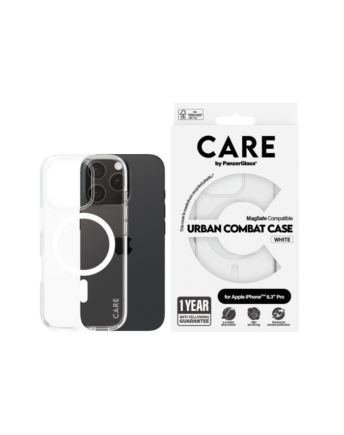 Care By Panzerglass Case Flagship White Magsafe Iphone 16 Pro główny