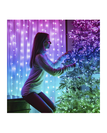 Lampki choinkowe Twinkly Strings 750 RGB LED, czarny przewód, 60 m, IP44