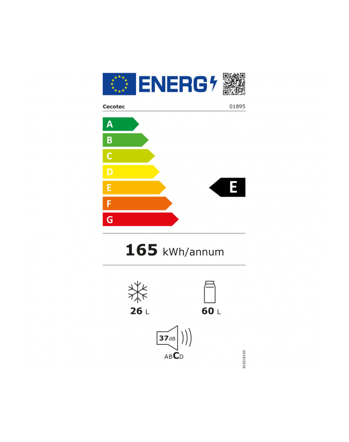 CECOTEC Bolero CoolMarket 2D Origin 86 Red E główny