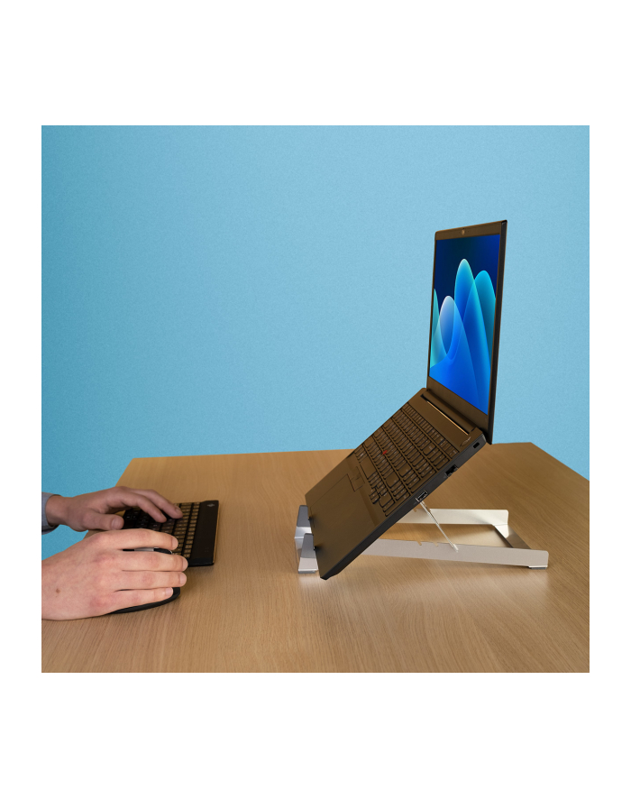 R-Go Tools Podstawka pod laptopa Riser Basic laptopa, srebrna (RGORIBASI) główny