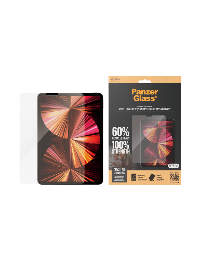 Panzerglass Szkło Hartowane Ultra Wide Fit Do Apple Ipad Pro Air (2847) główny
