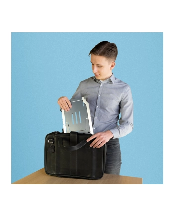 R-Go Tools Podstawka pod laptopa Riser Basic laptopa, srebrna (RGORIBASI)