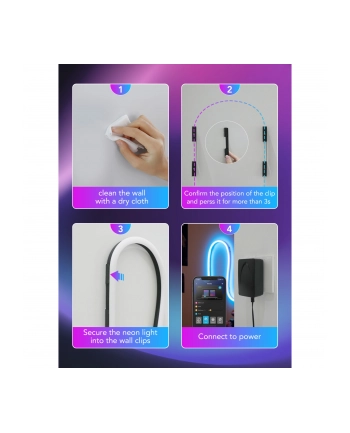 Govee Neon Rope Light 2 Clips 5 pcs Black nr 1