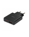 Ładowarka sieciowa iBOX C-43 Slim USB A+C 30W kabel USB-C do USB-C czarna - nr 1