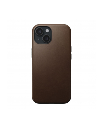 Nomad Modern Leather Case iPhone 15 Brown