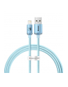 Baseus Crystal Shine USB-A do Lightning 2.4A, 1.2m (niebieski) Kabel USB do iP - nr 1