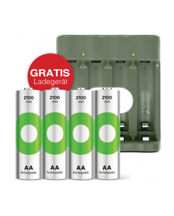 gp batteries GP ReCyko 4-Port USB Ladegerät B441 include 4xAAA 850mH Akkus