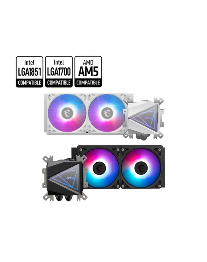 msi Chłodzenie procesora MAG CORELIQUID I240 WHITE 240mm ARGB /306-7ZW7A21-C24 główny