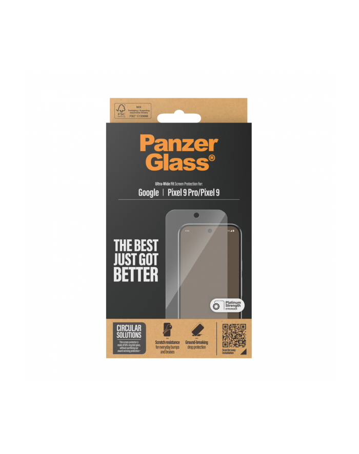 PanzerGlass Screen Pczerwonyector Google Pixel 9 / 9 Pro UWF główny