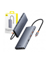 Baseus PortalJoy Series | 13w1 | 2x HDMI, VGA, DP, 2x USB3.1, USB2.0, USB-C, Mini Jack, RJ45, SF/TF 100W dok 13w1 - nr 9