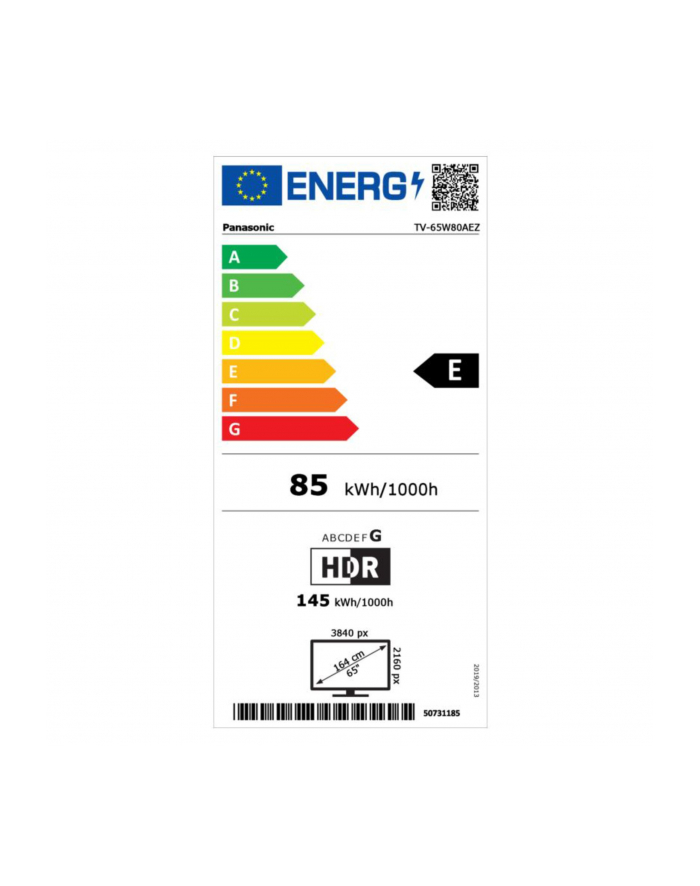 Panasonic TV-65W80AEZ czarny główny