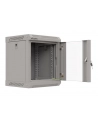 Szafa instalacyjna Rack Lanberg Wisząca 10'' 6U 300x300 Drzwi przeszklone (flat pack) Szara - nr 8