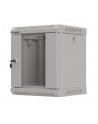 Szafa instalacyjna Rack Lanberg Wisząca 10'' 6U 300x300 Drzwi przeszklone (flat pack) Szara - nr 9