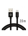 Swissten Kabel USB - USB Typ - C 2m Czarny (71521301) - nr 1