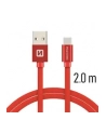 Swissten Kabel USB - USB Typ - C 2m Czerwony (71521306) - nr 1