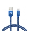 Swissten Kabel USB - USB Typ - C 2m Niebieski (71521308) - nr 2