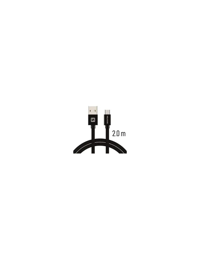 Swissten Kabel USB - Micro USB 2m Czarny (71522301) główny