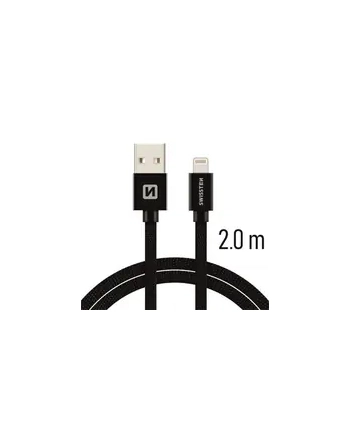 Swissten Kabel USB - Lightning 2m Czarny (71523301) nr 1