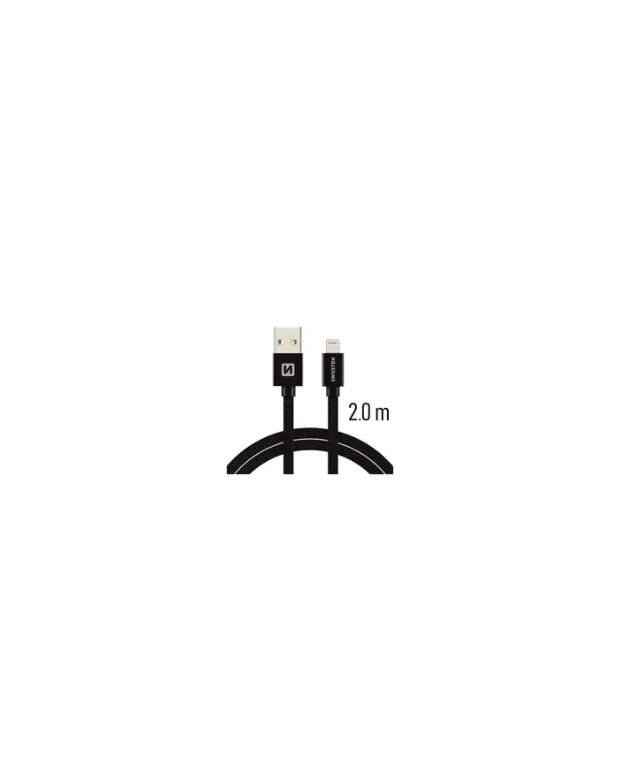 Swissten Kabel USB - Lightning 2m Czarny (71523301) główny