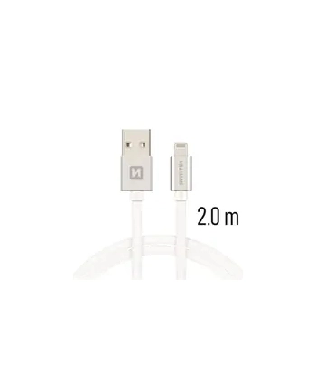 Swissten Kabel USB - Lightning 2m Biały (71523303)