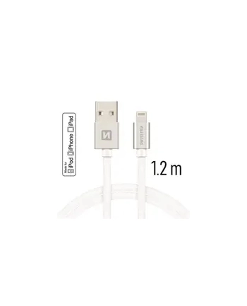 Swissten Kabel USB - Lightning 1,2m Srebrny (71524203) nr 1