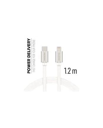 Swissten Kabel USB Typ-C - Lightning 1,2m Biały (71525203)