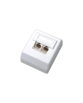 Adapter DATACOM UTP Cat.6 2x RJ45 45° (2455)