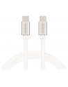 Swissten tekstylny USB-C / USB-C 2.0m Srebrny - nr 1